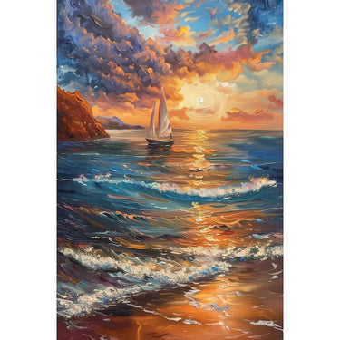 Canvas of a Boat at Sea